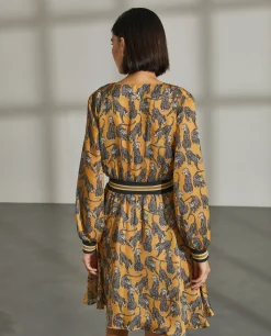 Vestido curto padrão animal