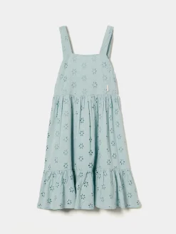 Vestido de alças em bordado inglês