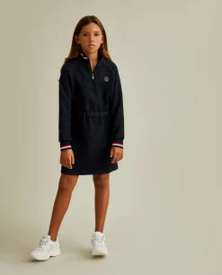 Vestido de malha com manga comprida