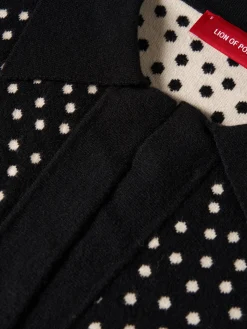 Vestido de malha polka dots