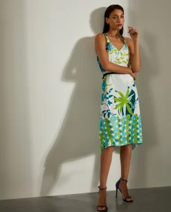 Vestido floral longo