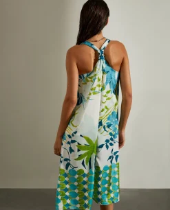 Vestido floral longo