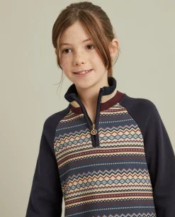 Vestido malha manga comprida com padrão