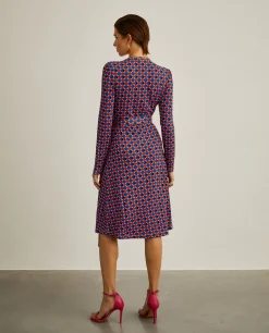 Vestido midi estampado