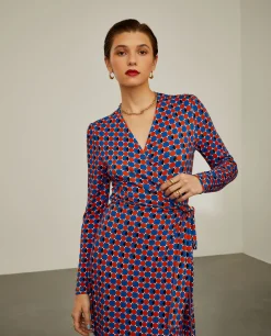 Vestido midi estampado