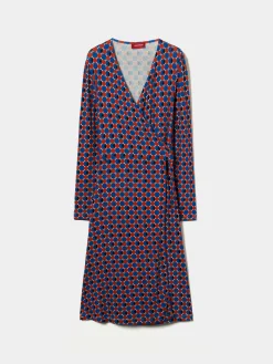 Vestido midi estampado