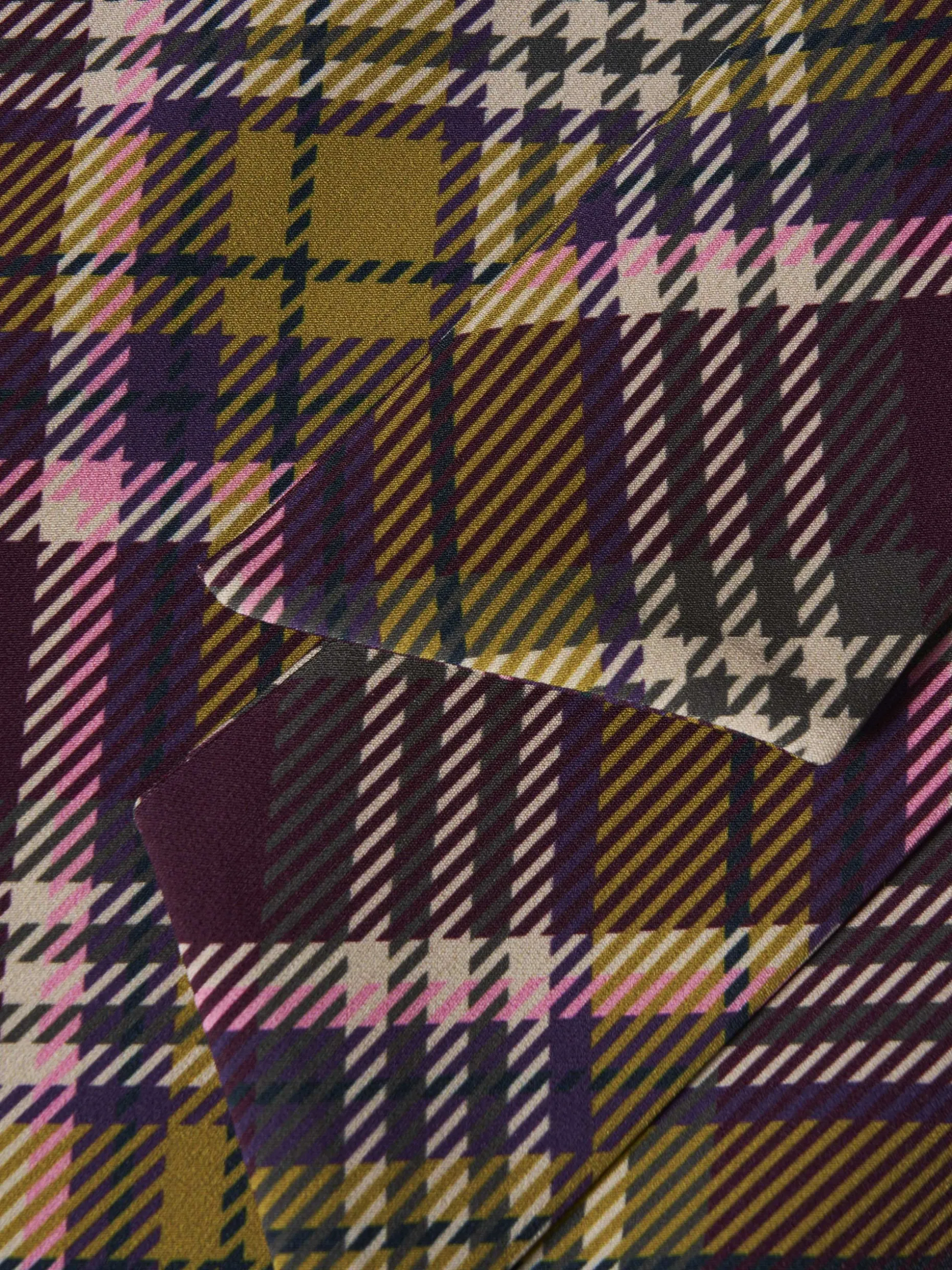 Vestido tartan manga comprida